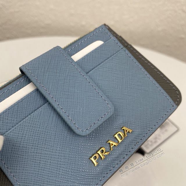 prada卡包 普拉達專櫃最新爆款 Saffiano皮革卡片夾 1MC038 prada爆款女士卡包  pyd2143
